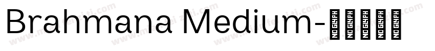 Brahmana Medium字体转换